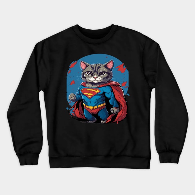 Super Cat Crewneck Sweatshirt by Lug